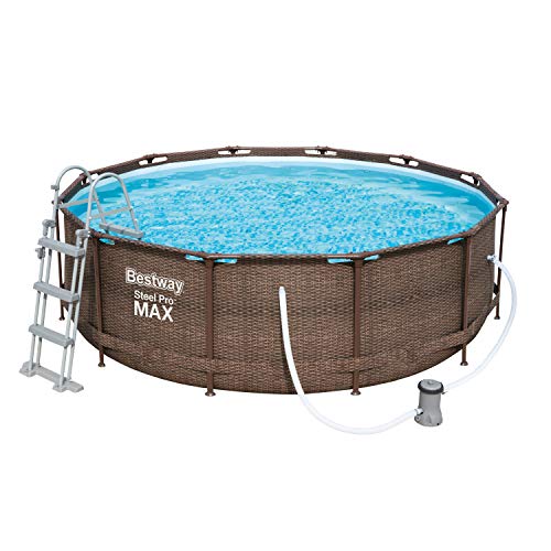 Bestway Steel Pro Max Framepool-Set, rund, mit Filterpumpe & Sicherheitsleiter 366 x 100 cm – Bild 4