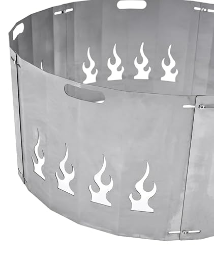 Favilla Bombe Basic Feuerschalen-Set 79 cm – Feuerschale aus Stahl mit Funkenschutz Flamme, hitzebeständig & formstabil, Schutz vor Funkenflug, für Garten, Terrasse & Outdoor – Bild 7