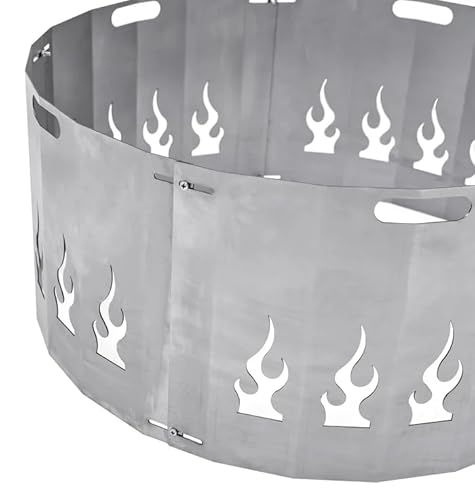 Favilla Bombe Basic Feuerschalen-Set 79 cm – Feuerschale aus Stahl mit Funkenschutz Flamme, hitzebeständig & formstabil, Schutz vor Funkenflug, für Garten, Terrasse & Outdoor – Bild 8