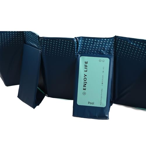 Zerodis Zerodis Großer Faltbarer Pool, PVC-Material, Tragbarer Pool für und Haustiere, 63 Zoll für Spaß Im Freien (2,6 m / 8,5 Fuß) (2,6 m / 8,5 Fuß)