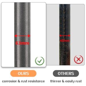 Alternative view of Harrms Sonnensegelmaste Grau, 11 FT Pfosten für Sonnensegel Metall, 63mm dicken Durchmesser Ständer Sonnensegel Befestigung Set für Garten Terrasse Hinterhof Rasen