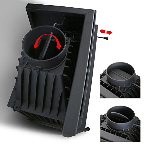 KRATKI Maja Holzkamin Kamin mit Lufteinlass BImSchV 2-konform 8 kW Wärmewirkungsgrad 80% Staubauslass 200 mm Gusseisen Stahl linksseitige Guillotine-Tür 114 x 78 cm – Bild 5
