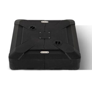 PURPLE LEAF Sonnenschirmständer XNBS150, Schirmständer für Ampelschirm Groß, Ampelschirmständer befüllbar mit Wasser oder Sand, Gewichtsbasis 150 KG, Schwarz