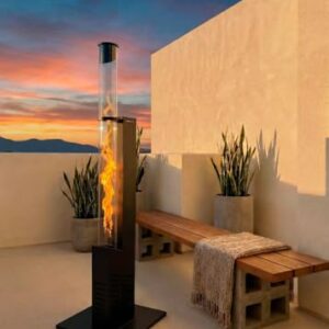 Alternative view of CREATE FIRE TUBE HEATER SLIM/8,2 kW rauchfreier Pelletofen für den Außenbereich, Pelletbetrieb, rauchfrei, Abdeckung bis zu 9 m², 8,2 kW