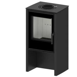 Modern Kamineinsatz KOVI Lupo S Black 6,5 kW