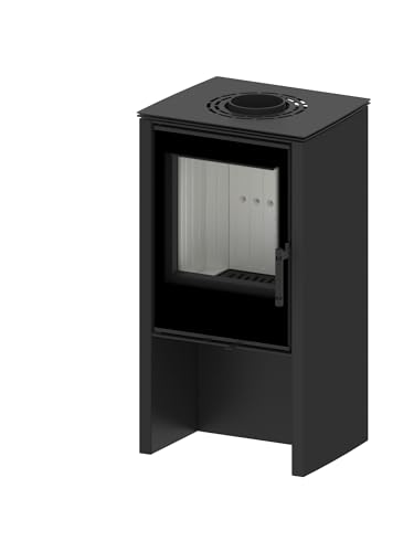 Modern Kamineinsatz KOVI Lupo S Black 6,5 kW