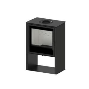 Alternative view of Modern Kamineinsatz KOVI Lupo M Black 11KW