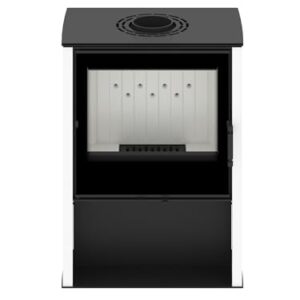 Modern Kamineinsatz KOVI Lupo M White 11KW