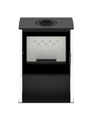 Modern Kamineinsatz KOVI Lupo M White 11KW