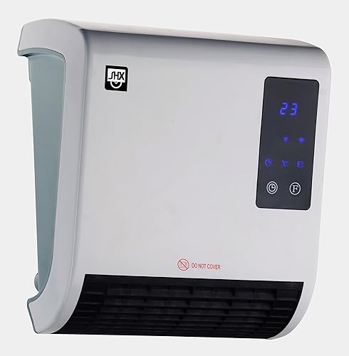 SHX Bad-Heizlüfter 2000W SHX71BHL2000W – Badezimmer-Heizlüfter, 2000 Watt, Schutzklasse: IPX2, Display, Timerprogrammierung, Fernbedienung, weiß/schwarz – Bild 2