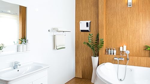 SHX Bad-Heizlüfter 2000W SHX71BHL2000W – Badezimmer-Heizlüfter, 2000 Watt, Schutzklasse: IPX2, Display, Timerprogrammierung, Fernbedienung, weiß/schwarz – Bild 8