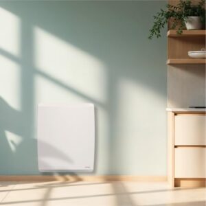 Alternative view of THOMSON - Elektrischer Heizkörper, verbunden, WLAN, mit Wärmeträger, Keramik, Folie mit austauschbarem Thermostat, 1000 W, THOMSON MOLY, horizontal, weiß