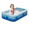 Blow Up Pool – Inflatable Rectangular Pool for Kids & Adults, UV Resistant Tube Water Accessory | for Backyard, Garden, Beach, Outdoor Activities, Family Relaxation, Men & Women, Water Play
