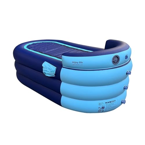 Dicke aufblasbare Badewanne for Erwachsene – Faltbare Vollbadewanne mit strapazierfähigem PVC, platzsparendes Design for die Entspannung zu Hause(B)