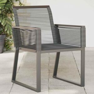 Alternative view of vidaXL Gartenstühle 2 STK. Schwarz Poly Rattan, Gartensessel, Sessel, Terrassenstuhl, Garten Sessel, Outdoor Sessel, Terrassensessel, Outdoor Stuhl