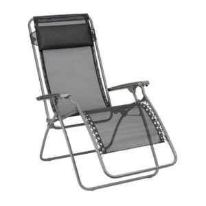 Lafuma MOBILIER - Zero-Gravity-Relaxliege-Garten - RT 2 - Batyline® Iso - Schwarz Noir LFM4019_8551-5 Jahre Garantie