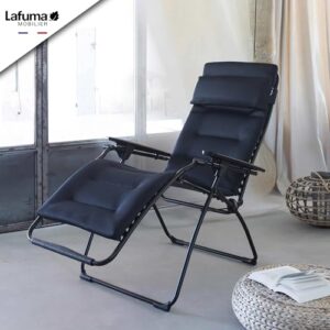 Alternative view of Lafuma MOBILIER - Gepolsterte Zero-Gravity-Relaxliege-Garten - Futura - AirComfort® - Schwarz Acier LFM3120_6135-5 Jahre Garantie