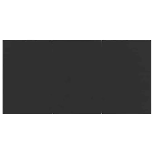 vidaXL Garten-Esstisch Schwarz 200x100x74 cm Stahl und Hartglas, Tisch, Terrassentisch, Terrassenmöbel, Gartentisch, Gartenmöbel, Balkontisch – Bild 7