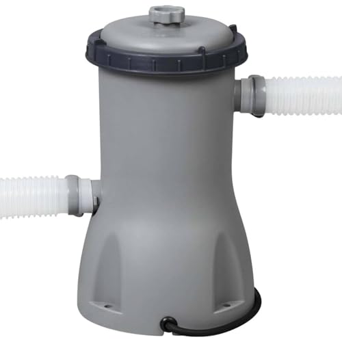 Homgoday Stahl-Pro-MAX-Pool-Set 4678L Rund Schwimmbecken Tritech-Material Grau 305x76cm Garten Model92834 – Bild 3