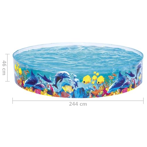 Vopese Gartenpool Odyssey 244 x 46 cm PVC/Vinyl - Badespa? für Kinder mit Korallenriff Grafiken Model92909 – Bild 4