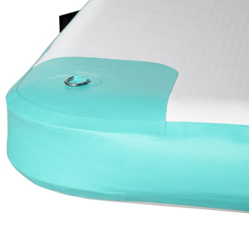 Tidyard Aufblasbare Badeinsel, 500 kg Tragfähigkeit, rutschfeste Oberfläche, 304 x 204 x 15 cm, für Pool und See zum Entspannen mit Familie und Freunden – Bild 8