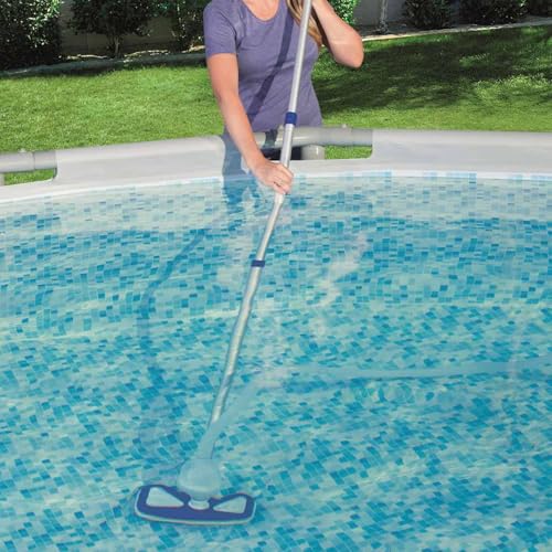Homgoday Poolreinigungsset Deluxe 58237 - Multifunktional für oberirdische Pools, inkl. Kescher-Netz & Vakuum-Sauger Model91631 – Bild 6