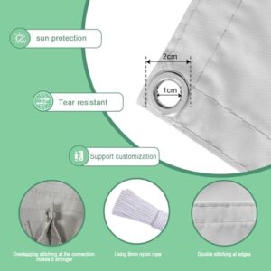 Alternative view of Einziehbar Welle Sonnensegel 200x300cm(BxL) Verstellbar Schattenabdeckung Sonnenschutz Wasserdicht Outdoor Pergola UV-beständig Markise Anwendbar auf Terrasse Garten Hellgrau