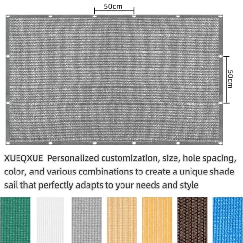 Sonnensegel Atmungsaktiv Rechteckig mit Ösen 150 x 400 cm, 98% UV Schutz, Reißfest Wetterfest, Sonnensegel Rechteckig Garten Segel, Sun Segel Sonnensegel, für Balkon Garten, Hellgrau – Bild 3