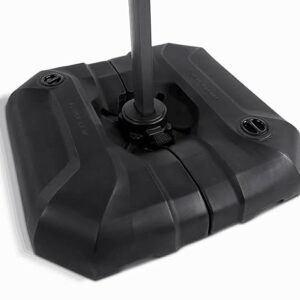 PURPLE LEAF Sonnenschirmständer SBLN150, Schirmständer Gewicht befüllbar bis 150 kg, befüllbar mit Wasser oder Sand, Ampelschirmständer für Ampelschirm, Sonnenschirm, Anthrazit