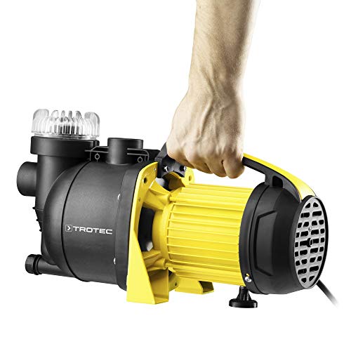 TROTEC Gartenpumpe TGP 1005 E – Pumpe mit Leistung 3300 l/h, 1000 W – Förderdruck 4,2 bar, Förderhöhe 42 m, Ansaughöhe 7 m, Wasserpumpe für Regenfässer, Zisternen, Gartenteiche mit Filter – Bild 2