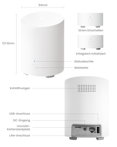 Reolink 2K Überwachungskamera Aussen Solar Akku – 2 Cam-Kit & Home Hub, Pan Tilt, KI-Erkennung, 64GB lokaler Speicher, Fernzugriff, 2-Wege-Audio, Home Hub Mini mit 2X Argus PT Lite Solarpanel Lite – Bild 11