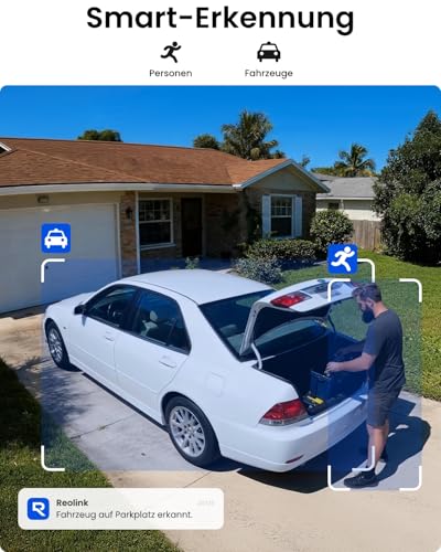 Reolink 2K Überwachungskamera Aussen Solar Akku – 2 Cam-Kit & Home Hub, Pan Tilt, KI-Erkennung, 64GB lokaler Speicher, Fernzugriff, 2-Wege-Audio, Home Hub Mini mit 2X Argus PT Lite Solarpanel Lite – Bild 8