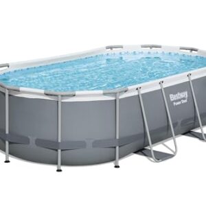 Alternative view of Bestway Power Steel Frame Pool Set, oval, grau, 424 x 250 x 100 cm