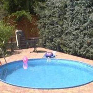 Poolprofi Stahlwandbeckenset Baltimore ø 4,20m x 1,50m ohne Leiter Folie 0,6mm blau