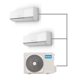 Olimpia Splendid OS-C/SAALH14EIB Aryal S2 E Dual Wechselrichter 14 mit UI Phenix (9.000 12.000 btu/h) - Multisplit Dual, Gas R32, Effizienzklasse A /A , Air Quality Tech, Wi-Fi-Kit inklusive