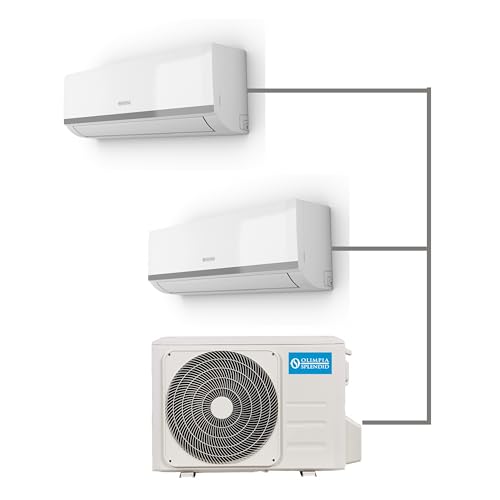 Olimpia Splendid OS-C/SAALH14EIB Aryal S2 E Dual Wechselrichter 14 mit UI Phenix (9.000 12.000 btu/h) - Multisplit Dual, Gas R32, Effizienzklasse A /A , Air Quality Tech, Wi-Fi-Kit inklusive
