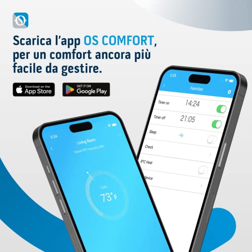 Olimpia Splendid OS-C/SAALH14EIB Aryal S2 E Dual Wechselrichter 14 mit UI Phenix (9.000 12.000 btu/h) - Multisplit Dual, Gas R32, Effizienzklasse A /A , Air Quality Tech, Wi-Fi-Kit inklusive – Bild 5