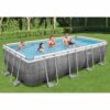 Homgoday Power Steel Pool Set - Rechteckig, 549x274x122 cm, Stahlrahmen, für Familie und Freunde Model92866