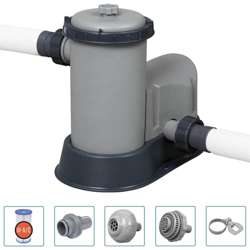 Homgoday Power Steel Pool Set - Rechteckig, 549x274x122 cm, Stahlrahmen, für Familie und Freunde Model92866 – Bild 5