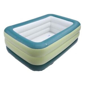 Blaihild Aufblasbarer Swimmingpool, Verdickter PVC-Familienpool für und Erwachsene, 118 X 72 X 22 Zoll, mit Faltbarem Design, für den Sommergebrauch Im Hinterhof Im Freien (Vergeblich)