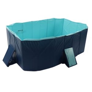 Alternative view of Zerodis Zerodis Großer Faltbarer Pool, PVC-Material, Tragbarer Pool für und Haustiere, 63 Zoll für Spaß Im Freien (2,6 m / 8,5 Fuß) (1,6 m/63 Zoll)
