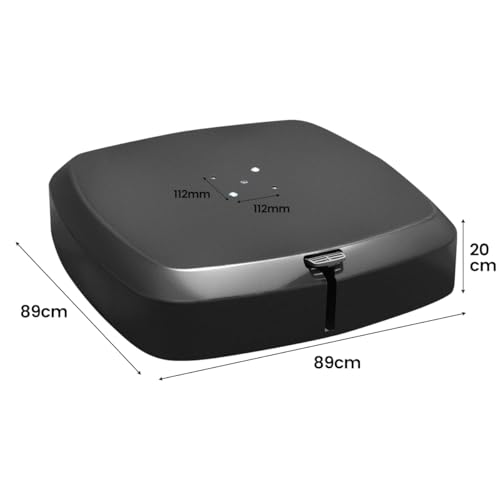 COSTWAY Sonnenschirmständer mit Rollen, 150kg, befüllbar, rollbar, Schirmständer für große Ampelschirme, Ampelschirmständer für Garten, Terrasse – Bild 5