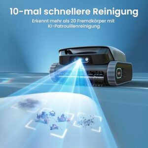 Alternative view of AIPER (2026 Neu) Scuba V3 Poolroboter Akku für Wand und Boden mit KI-Vision, Leichter Poolsauger, Leistungsstarke Saugleistung, 3 μm Filter, Wasserlinienreinigung, für Pools bis zu 200 m²