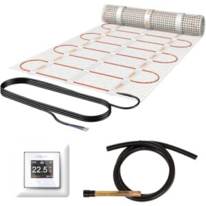 Etherma SET-eFLOOR-DS-PRO-1000 Netzheizmattenset, inkl. eTOUCH PRO, 5 m², 800 W, 230 V (44834)