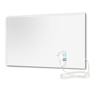 EVOKOR Infrarotheizung mit Thermostat 850W, Infrarot Heizung Wandmontage mit Überhitzungsschutz, Heizplatte Heizkörper Heizpaneel, Wandheizung Elektrisch, Elektroheizung Energiesparend-1220 * 770mm