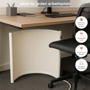 Alternative view of Könighaus Infrarotheizung Standgerät | Infrarot Bogenheizung - 300W mit TÜV/GS 5 Jahre Herstellergarantie ✓ Ideal als Schreibtisch Heizung ✓ fester Stand ✓- Weiß - 300W