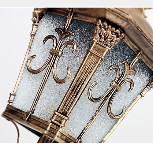 XJBWSDE Stehleuchte für den Außenbereich, Europäischer Garten, Aluminium, wasserdicht, viktorianischer Retro-Stil, Straßenbeleuchtung (Höhe 210 cm) – Bild 6