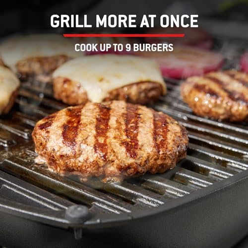 Weber Q 1100N Gasgrill/Tragbarer, leichter Grill für Camping, Terrassen und Balkone mit Hochleistungsbrenner, porzellanemaillierten Gussrosten und elektronischer Zündung, Mitternachtsschwarz – Bild 5