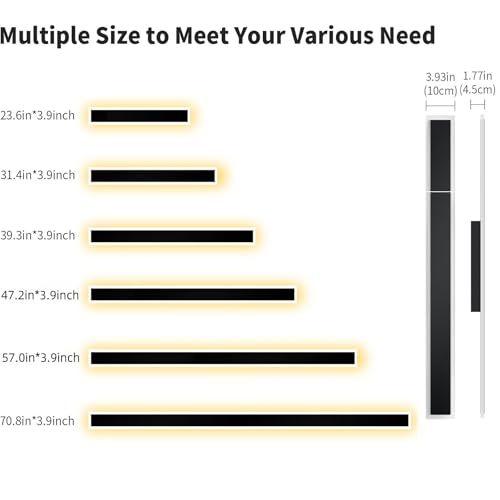 2 Stück 150CM Moderne Wandleuchte Aussen, 3000K-6000K 10%-100% Dimmbar Lange Wandleuchte Außen,IP65 Wasserdichte Wandlampe mit Fernbedienung für Eingangsbereich,Flur,Garage,Terrasse,Treppenhaus,Garten – Bild 6