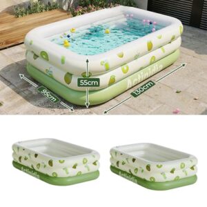 Alternative view of Kaeltsyn Verdicktes Outdoor-Spielbecken aus PVC, verdicktes Schwimmbad, Cartoon-Muster, Wasser für Erwachsene und Kinder, verdickt im Freien